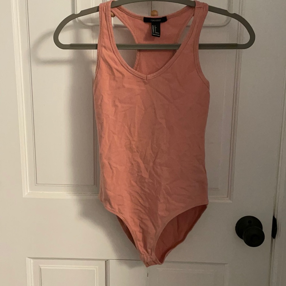 V neck tank bodysuit